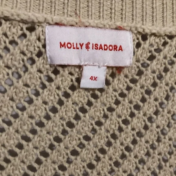 Cream Chunky Knit Cardigan with Ribbed Detailing - Picture 2 of 2